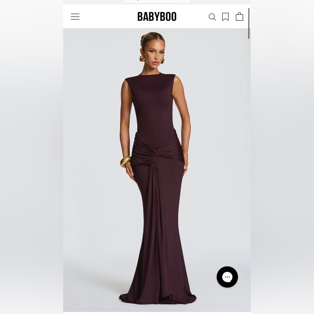 LORENZA MAXI DRESS - PLUM